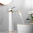 Waterfall Vessel Sink Faucet One Hole Bathroom Faucet with Drain Assembly-88740451