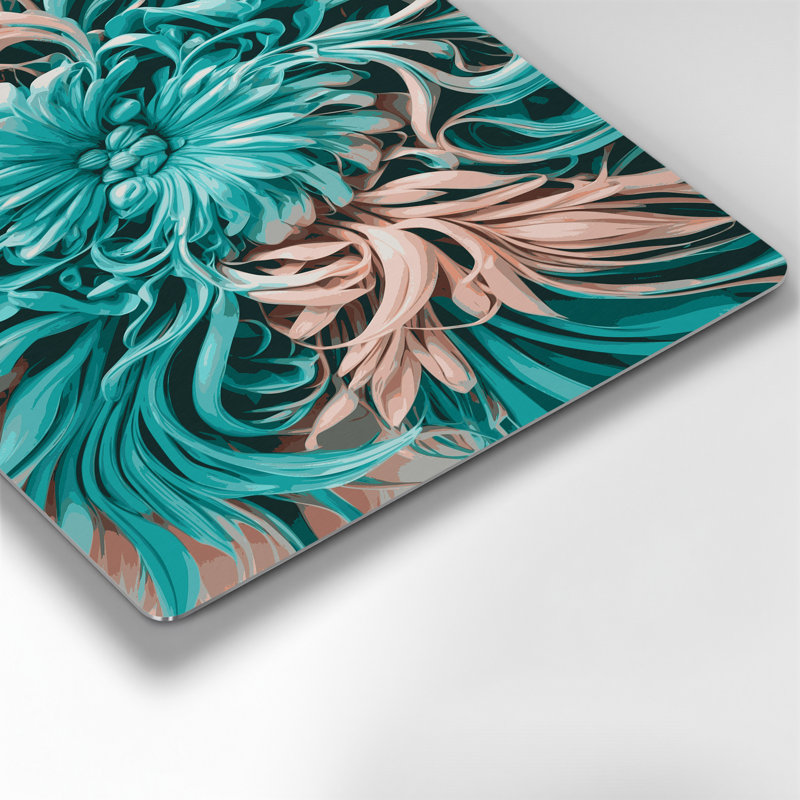 «Abstract Florals», art mural gris en métal 8, 20" H x 24" W