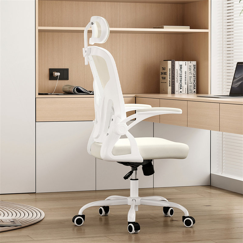 Ergonomic Office Chair, Home Office Desk Chair With Headrest, High Back Computer Chair With Armrests And Adjustable Lumbar Support For Home Office Study Room