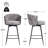 Swivel Bar Stool With Curved Weaving Design-1275744522
