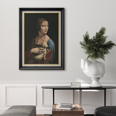 " Lady Ermine Classic Portrait " on Canvas