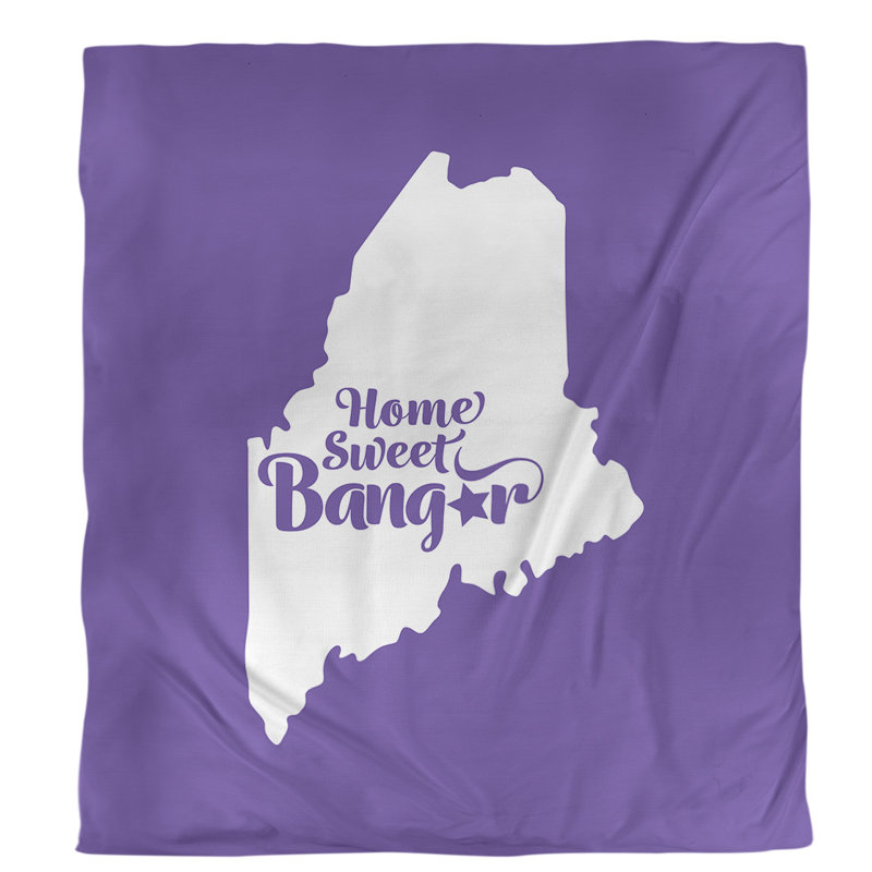 Housse de couette simple bangor Maine, Housse de couette pour grand lit, Mauve, Microfibre