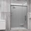 Base de douche réversible à surface solide 48 po x 32 po Kiara Calcutta