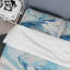 Ensemble de housse de couette en microfibre / polyester bleu et gris Elixir V-1047120985