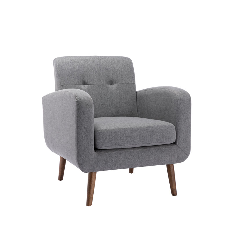 Genecis Upholstered Armchair, Gray