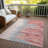 Meleya Coral Washable Indoor-Outdoor Rug - -39126227
