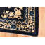 One-of-a-Kind Rectangle 4'1" X 6'6" 1900s Area Rug in Black/Beige/Blue