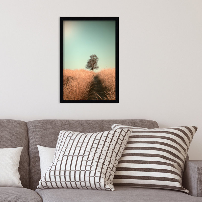 Grass And Path by Jaap Van Den, Black, 15" W x 21" H