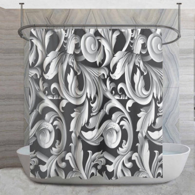 Baroque Shower Curtain -  Elegance Bathroom Decor