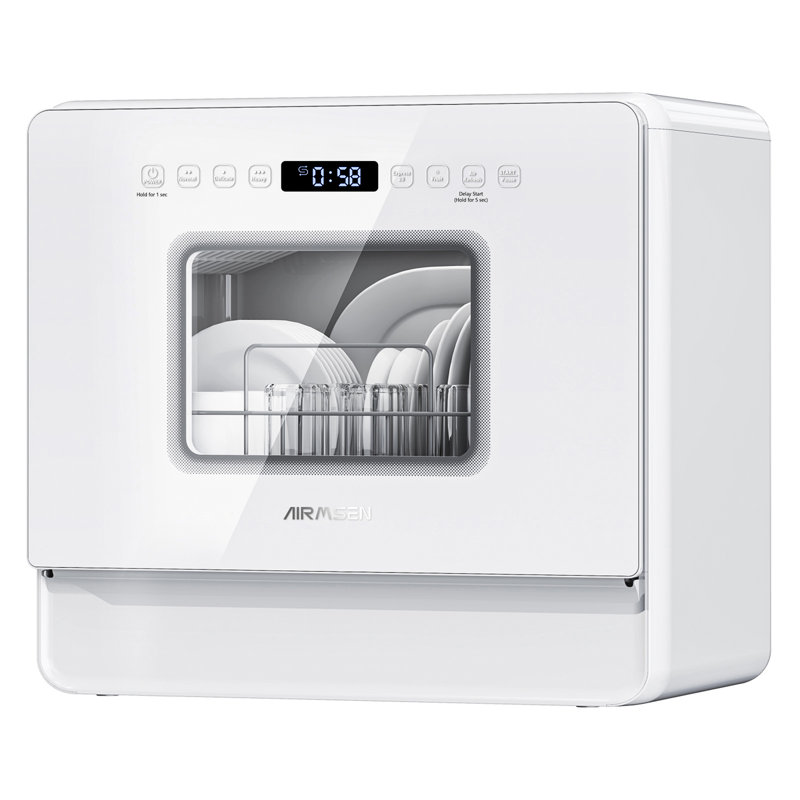  21.6" Portable Countertop Dishwasher With 5-liter Water Tank