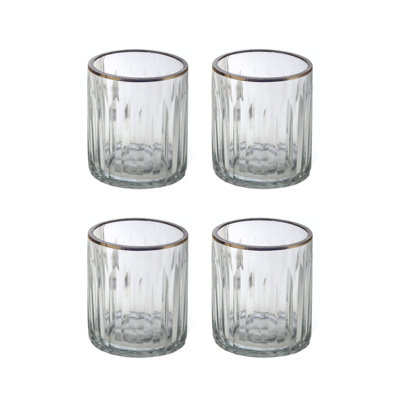 3'' H Glass Tabletop Votive Holder