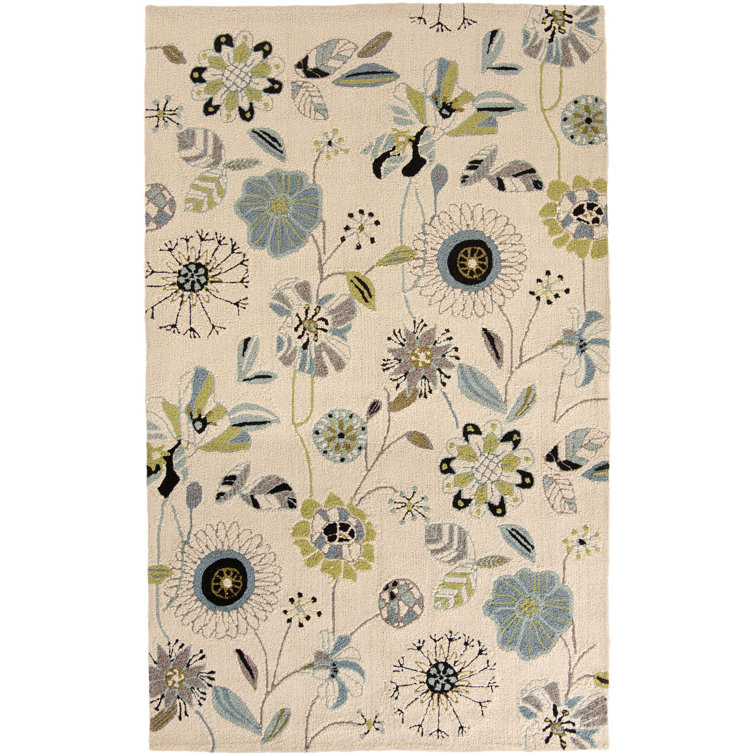 Doyle Hand Hooked Performance Floral Rug