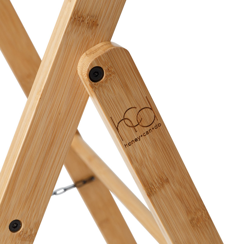 Natural Bamboo Folding Clothes Drying Ladder Rack