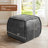 Elliona Square Top-Grain Leather Ottoman-1223669393