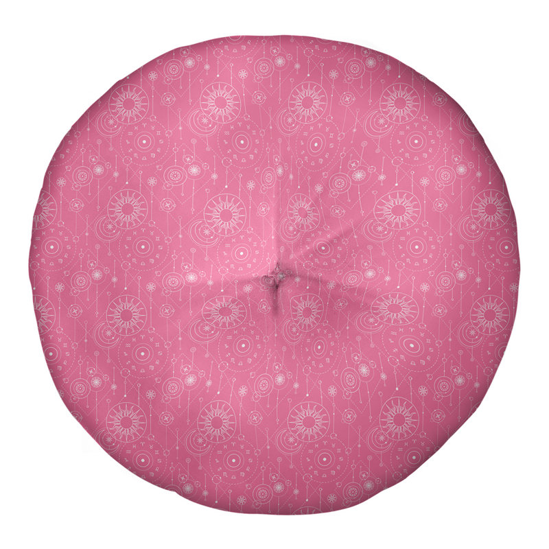 Coussin de sol Katelyn Elizabeth, 26 po x 26 po, Rose
