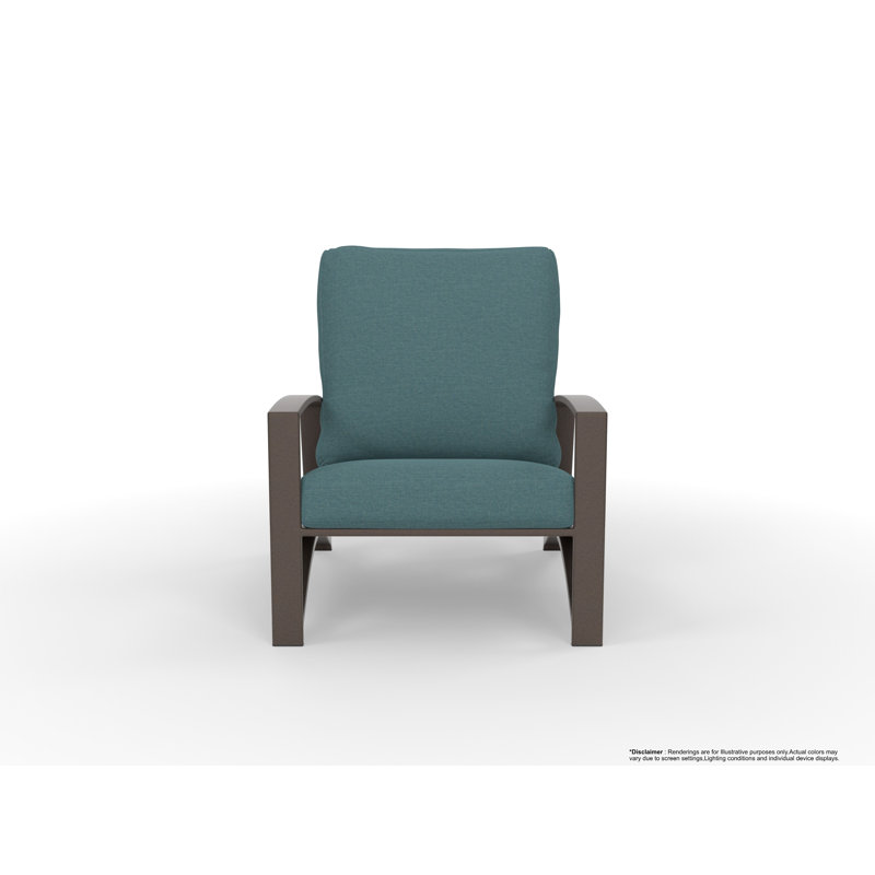 Arc Outdoor Lounge Chair, Cast Lagoon, Copper Creek