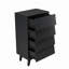 La commode double à 4 tiroirs présente un style rétro et un design biseauté-785023847