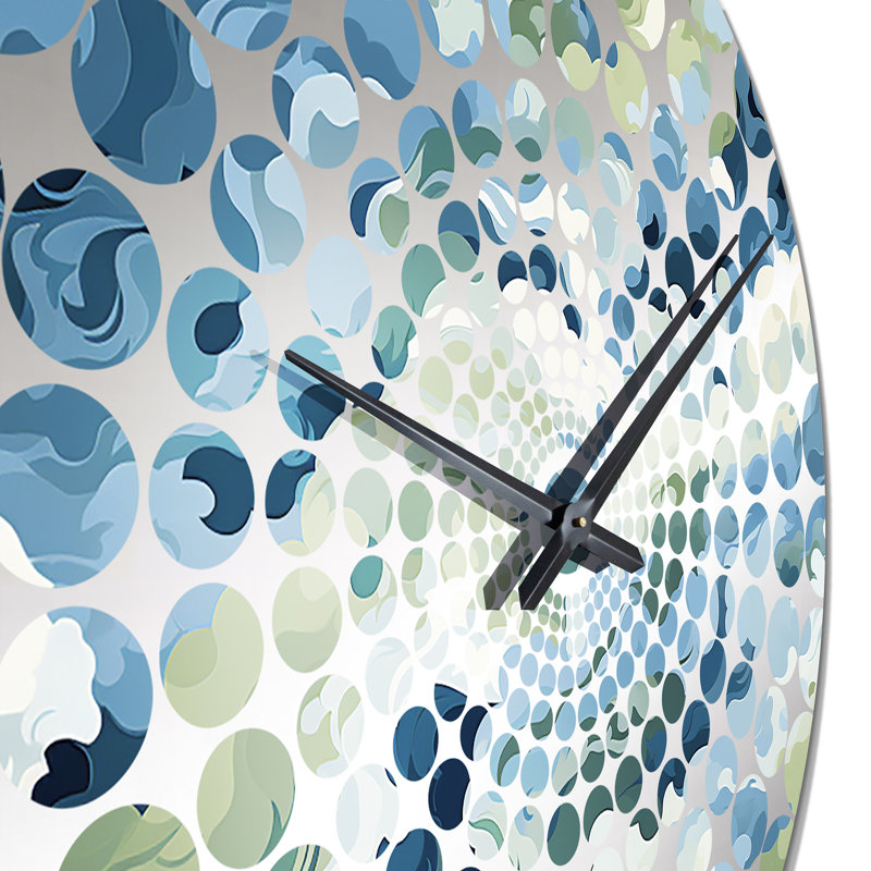 Horloge murale camouflage vert Aura céleste verte, Grand