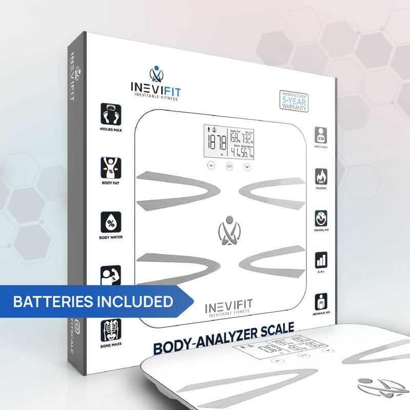 INEVIFIT Digital Body Analysis Scale, White