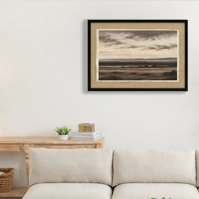 20X28 Inch Retro Landscape Wall Pictures, Vintage Wilderness Scenery, Bedroom, Living Room, Dining Room Decor, Textured Linen With Dimensional Depth