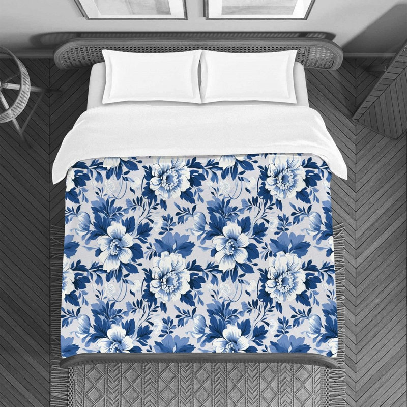 Literie florale Avigayil, Housse de couette pour grand lit