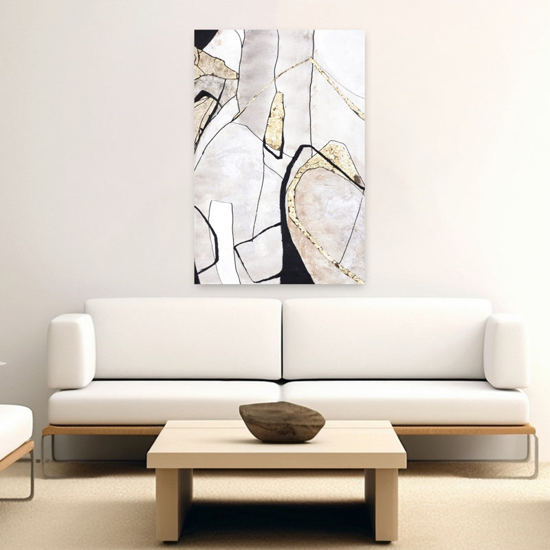 Art naturel abstrait de formes naturelles, H 60 po x l 40 po