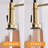 Touchless Kitchen Faucet,Hands Free Automatic Smart Kitchen Faucet Brushed Nickel Gold Smart Kitchen Faucet