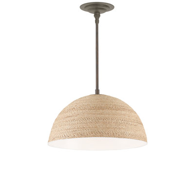 1 - Light Natural, Sugar White, Bronze Gold Shaded Pendant