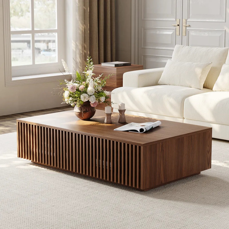 Aeolus Coffee Table, Fully-assembled, Walnut