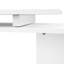 Poste de travail rotatif en L de 55 po, bureau à domicile moderne avec tablettes, blanc, peu encombrant pour la chambre à coucher, le salon, le bureau du poste de travail, 3 tablettes, bureau, pièce