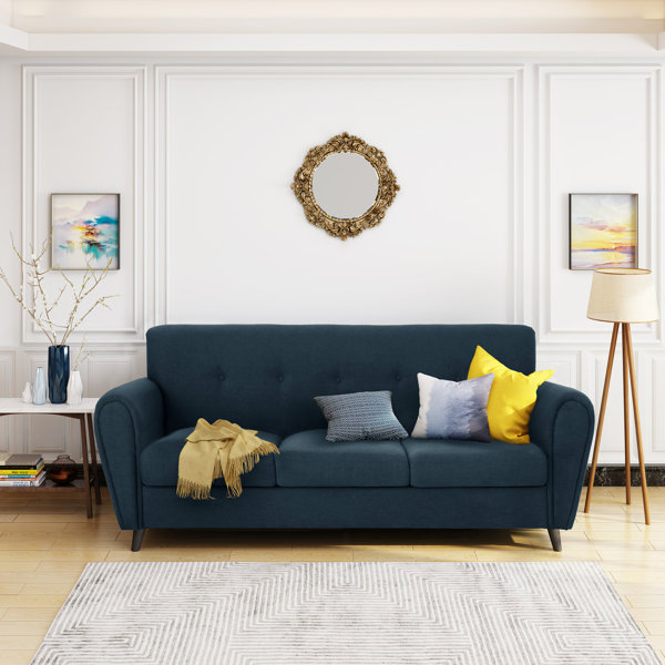 Ginger Denim Sofa, Loveseat, Chair & Ottoman Set | Living Spaces