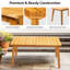 Table de patio en bois brun-1063677880