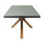 Table de salle à manger 95 "gris et naturel