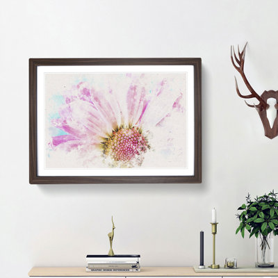 Pink Daisy Flower - Framed Print