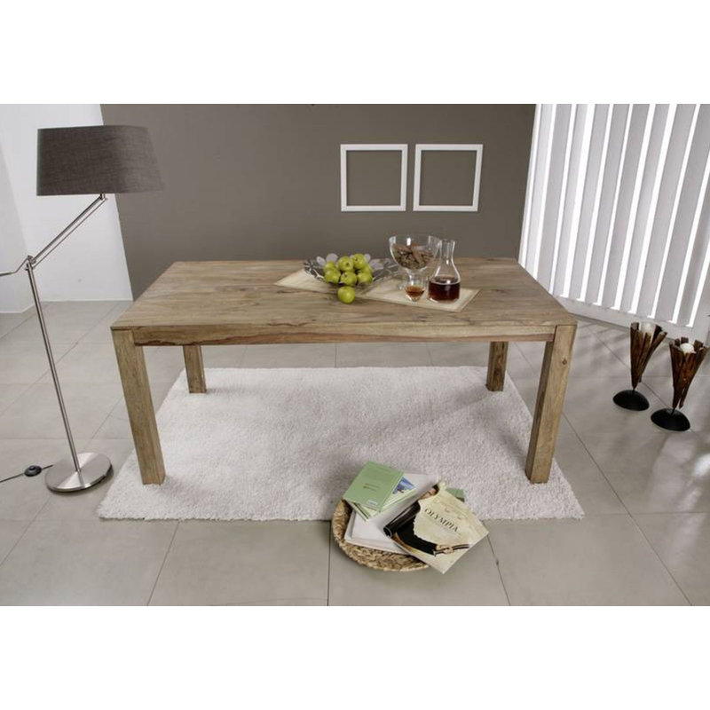 Buddha Solid Wood Dining Table, H76 x L200 x W100cm