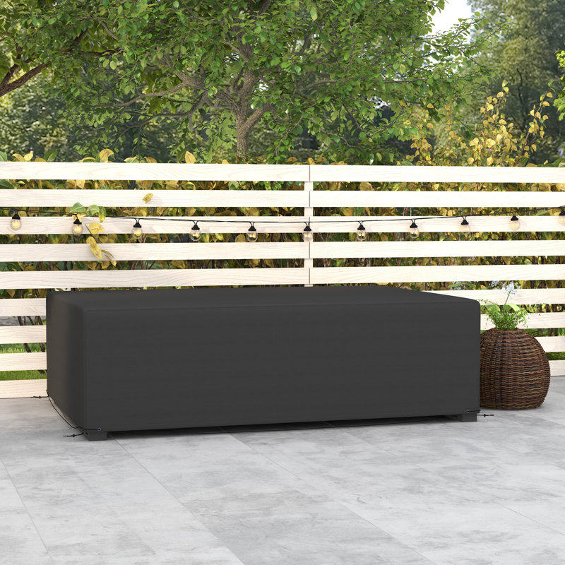 Outdoor Patio Sofa Cover, Black