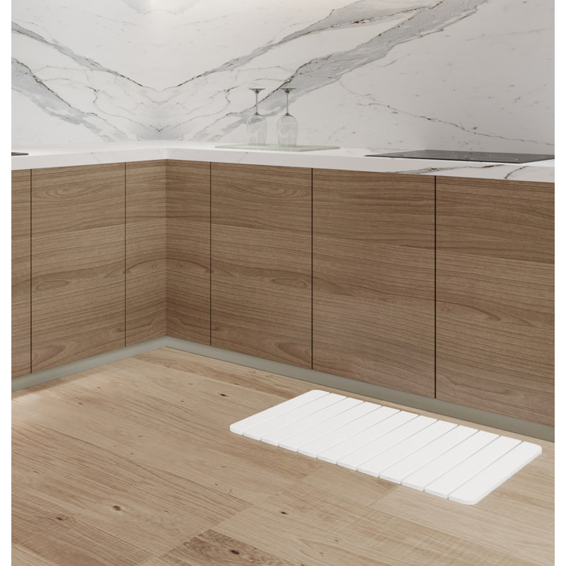Tapis de cuisine Dianeli, Blanc naturel, Rectangle 1 pi 9 po x 2 pi 10 po