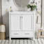 Meuble-lavabo de salle de bain avec lavabo simple, armoire encastrée, armoire de rangement pour la salle de bain, fermeture en douceur-125539512