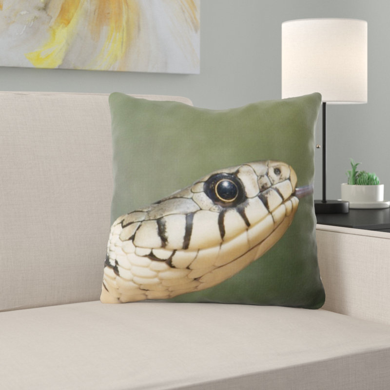 Coussin décoratif en serpent herbe