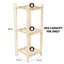29cm W Solid Wood Shelving Unit