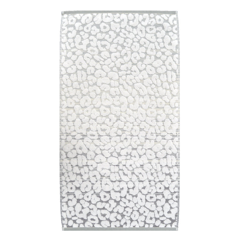 Shayne Leopard Print Bath Sheet, Monochrome