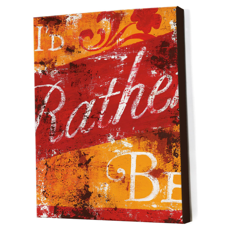 I'd Rather Be by Rodney White - Wrapped Canvas Print, 51cm H x 38cm W x 4cm D
