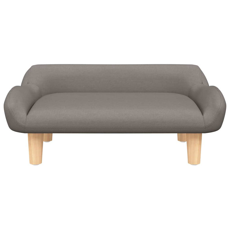 Lit pour chien en velours 9,4 po, Taupe