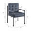 Fauteuil d'appoint en velours gris et finition gris sable