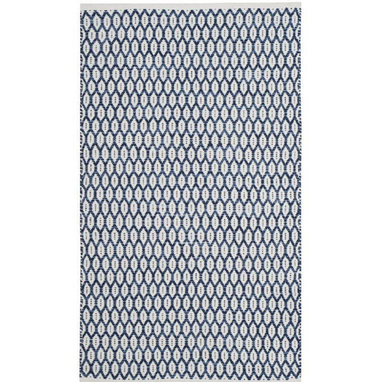 Modena Handwoven Cotton Geometric Area Rug 