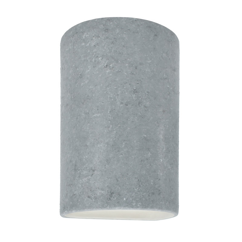 Charlottee Ceramic LED Wall Light, Concrete