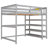 Full Loft Bed With Desk & Shelves-602105775-602105770