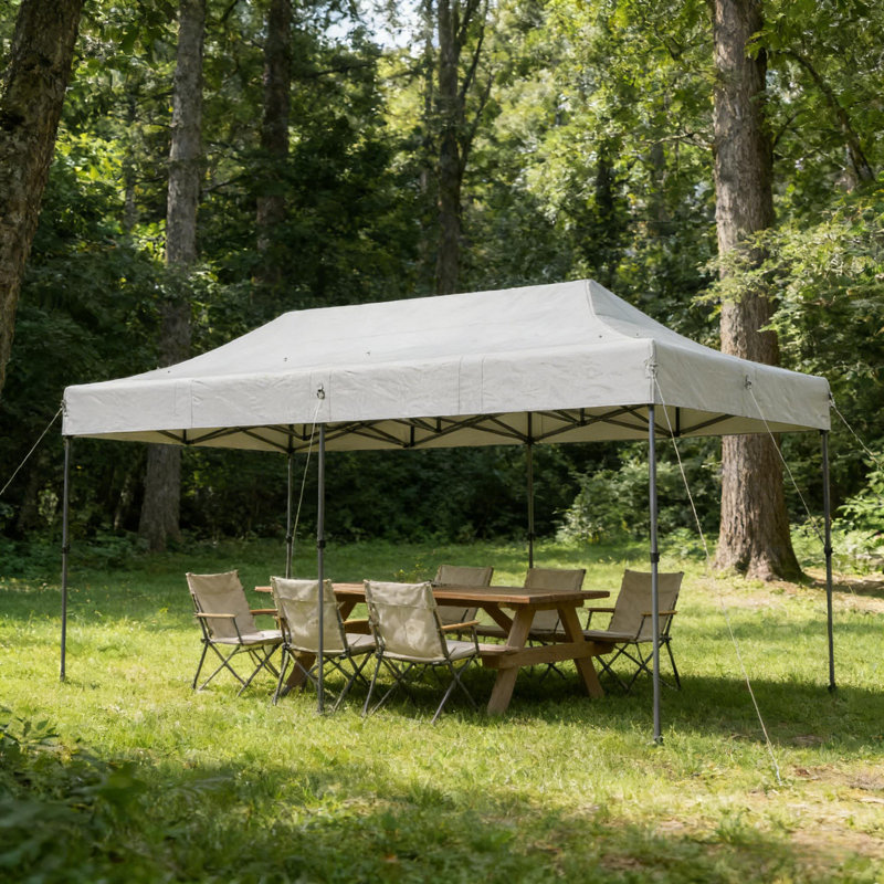 Abri à auvent Stable Instant, tente d'extérieur, Blanc