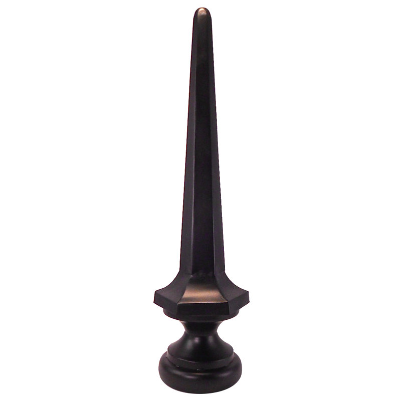 Fleuron de toit Kyoto, Noir mat, H 24 po x l 5,5 po x P 6,5 po