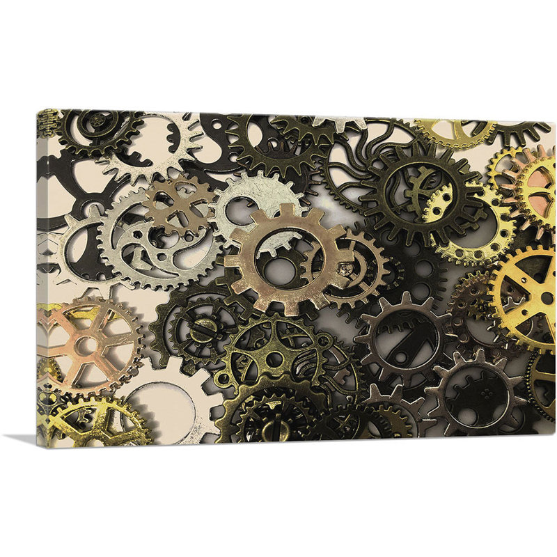 Machine Machine Home Decor - Reproduction de photo sur toile tendue, H 26 po x l 40 po x P 0,75 po